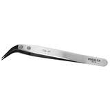 Softip™ Lightweight Stainless Steel Tweezer with Replaceable ESD-Safe Curved Carbofib Tips, 4 Star, 4-3/4" redirect to product page